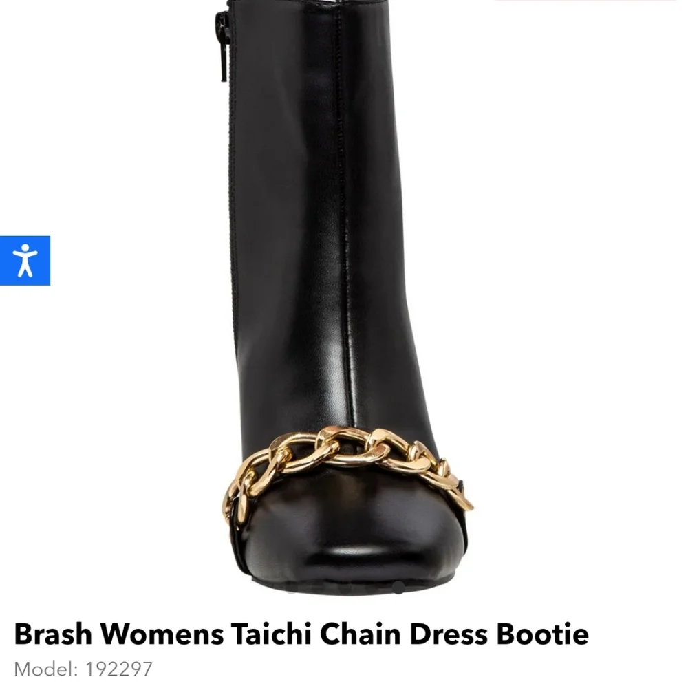 Brash Womens Taichi Chain Dress Bootie - Picture 3 of 9